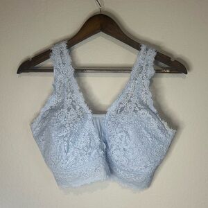 Aerie Light Blue Lace Bralette - Size XLDD
